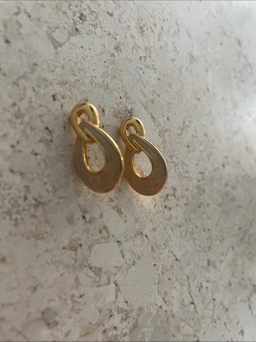Gold Teardrop Loop Earrings - Elegant Women’s Jewelry